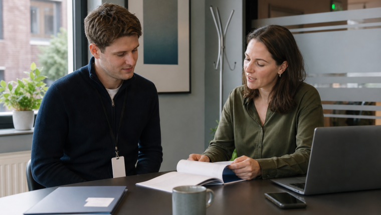 Nieuwe medewerker krijgt een securitybriefing in de eerste week